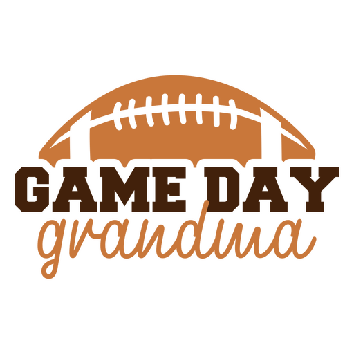 Game day grandma football quote design PNG Design