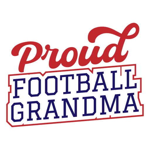 Proud Grandma football design PNG Design