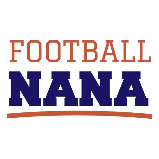 Football nana graphic design PNG Design