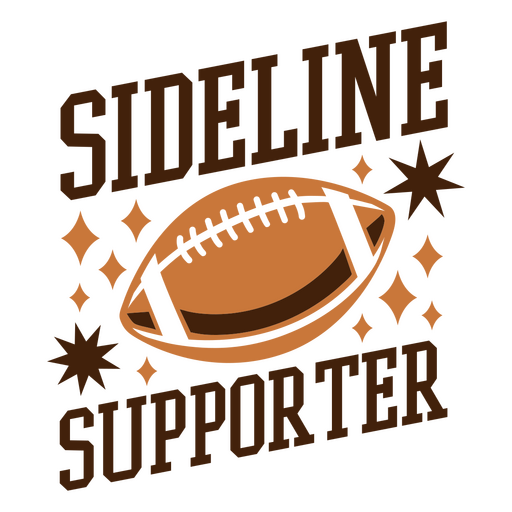 Sideliner football design PNG Design