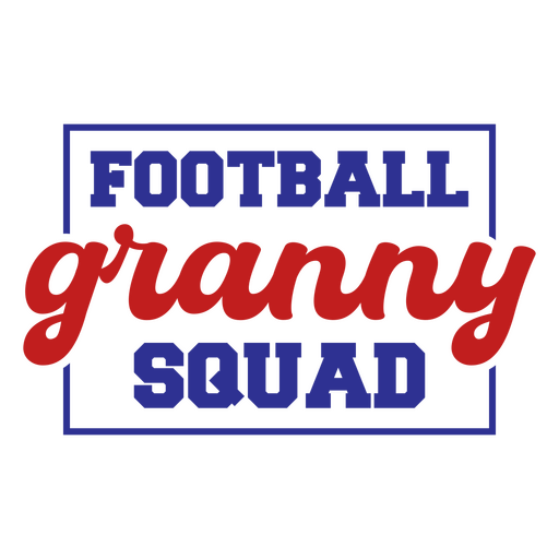 Football granny squad design PNG Design