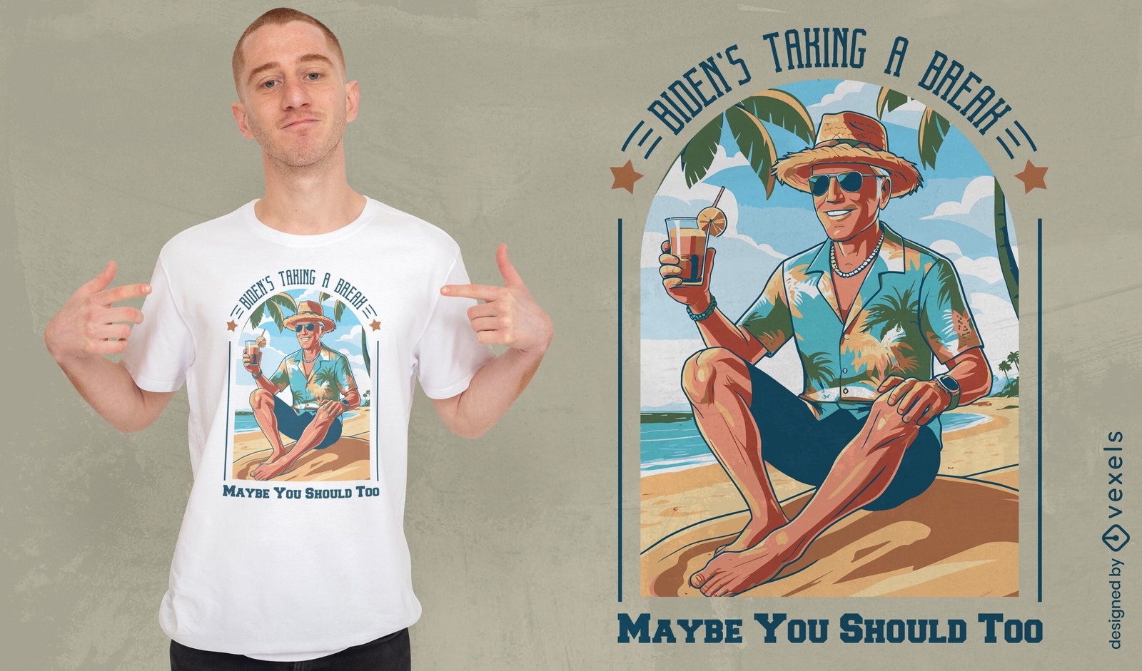 Biden vacations quote t-shirt design