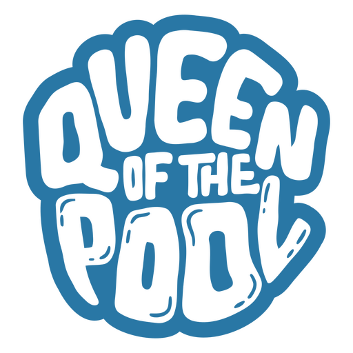 Queen of the pool design PNG Design