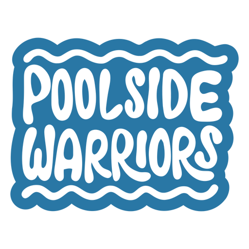 Poolside warriors design PNG Design