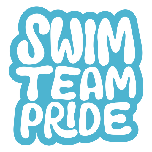 Diseño del orgullo del equipo de natación Diseño PNG