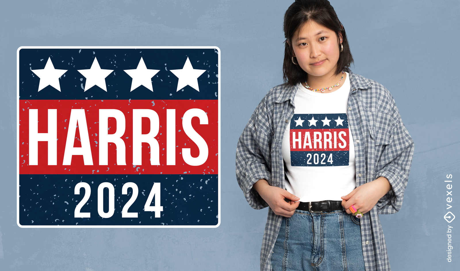 Diseño de camiseta de Harris 2024