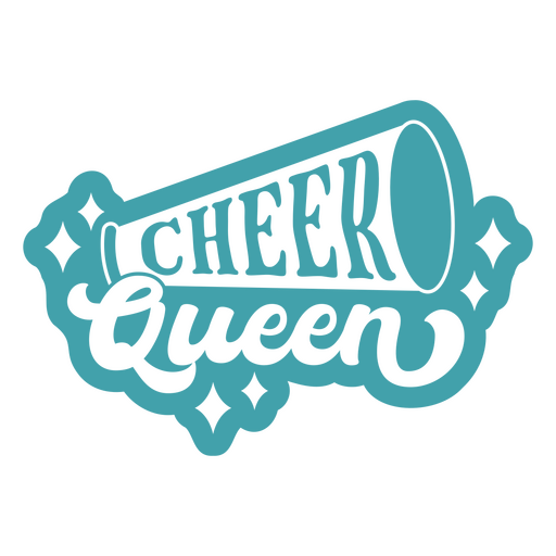 Cheer queen cut out design PNG Design