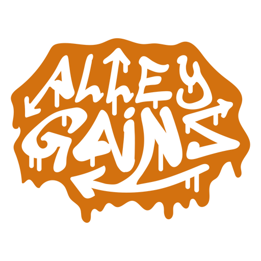 Alley gains design PNG Design