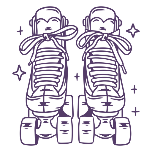 Design de tênis de skate roxo  Desenho PNG