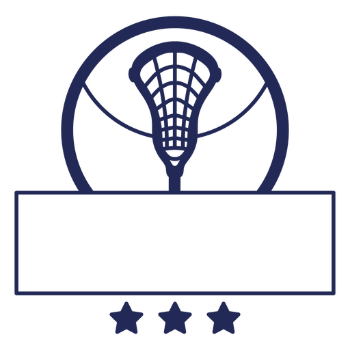 Lacrosse net blue design  PNG Design