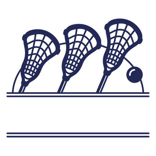 Diseño de palo de lacrosse Diseño PNG