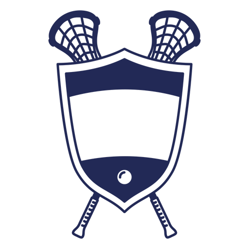 Design de escudo de lacrosse Desenho PNG