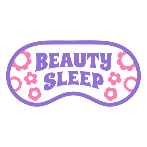 Beauty Sleep Schlafmaske PNG-Design