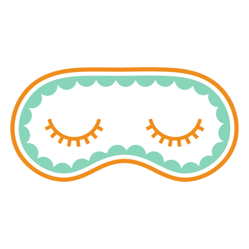 Máscara para dormir con los ojos cerrados Diseño PNG