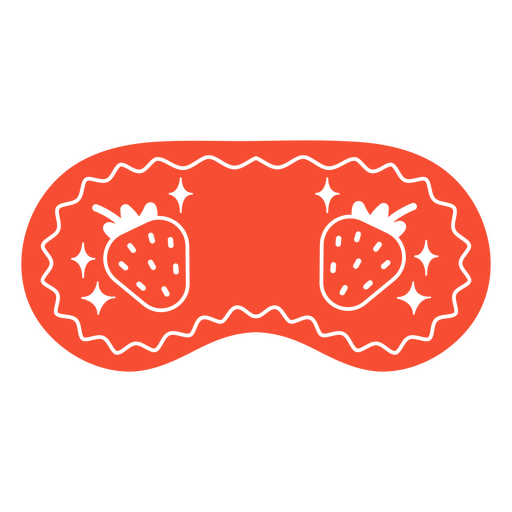 Máscara de dormir de morango Desenho PNG