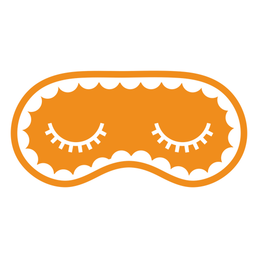 Orange eye mask design PNG Design