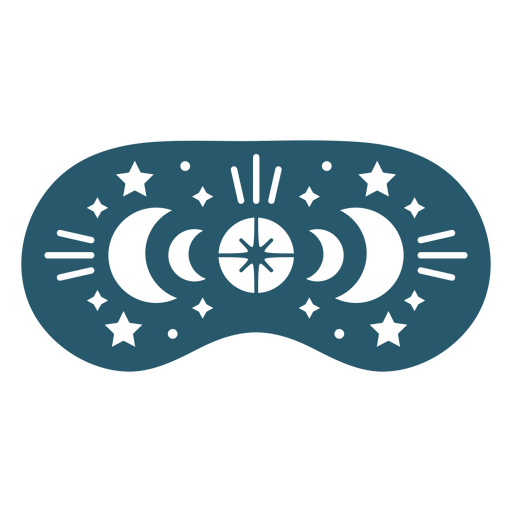 Night sky sleep mask PNG Design