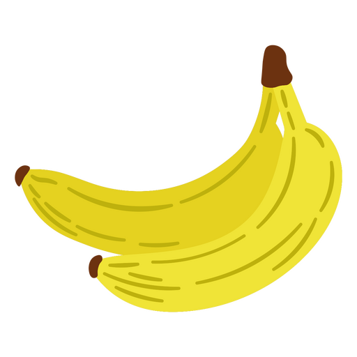 Two bananas design PNG Design