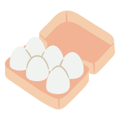 Diseño de huevos en caja Diseño PNG