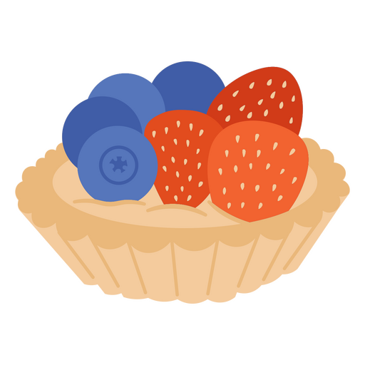 Design de torta de frutas Desenho PNG