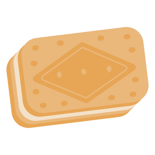 Ilustración clásica de galleta sándwich Diseño PNG