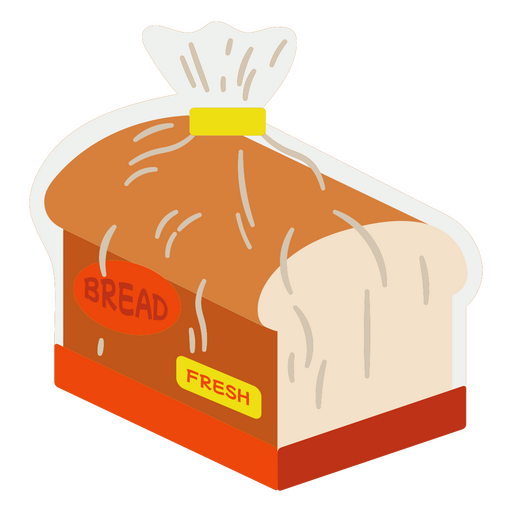 Design de pão fresco Desenho PNG