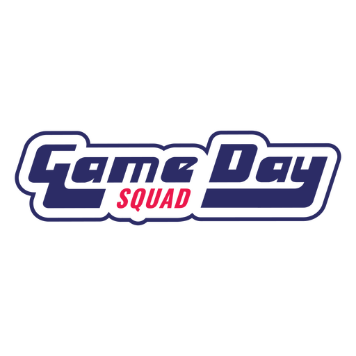 Game day squad design PNG Design