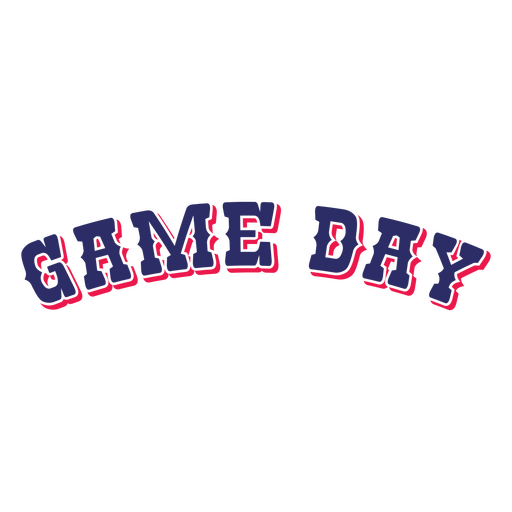 Design esportivo para dia de jogo Desenho PNG