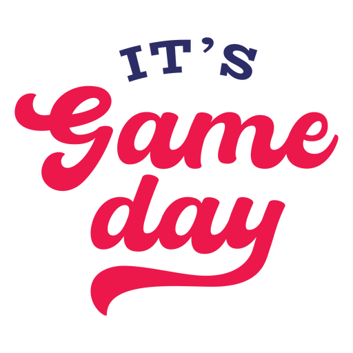 It's game day design PNG Design