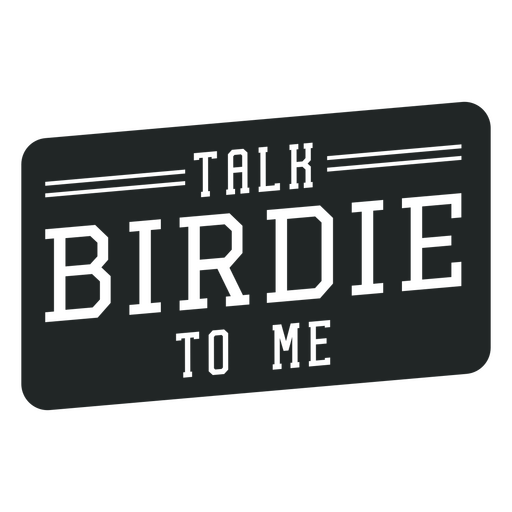Playful birdie quote design PNG Design