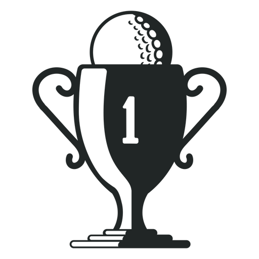 1st place trophy design PNG Design