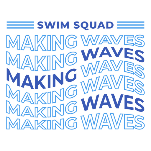 Swim squad design PNG Design