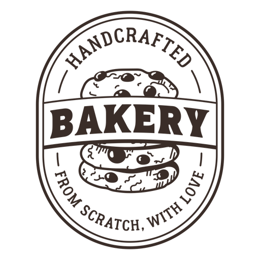 Handcrafted bakery design PNG Design