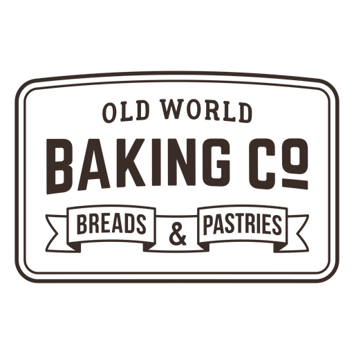 Old world baking co breads & pastries PNG Design