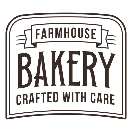 Farmhouse bakery crafted with care PNG Design