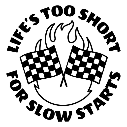 Design de citação motivacional sobre corrida Desenho PNG