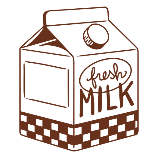 Diseño de leche fresca Diseño PNG