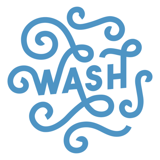 Wash sign design PNG Design