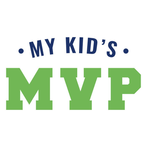 Verspieltes Kinder-MVP-Design PNG-Design