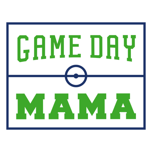Design esportivo para mamães em dias de jogos Desenho PNG