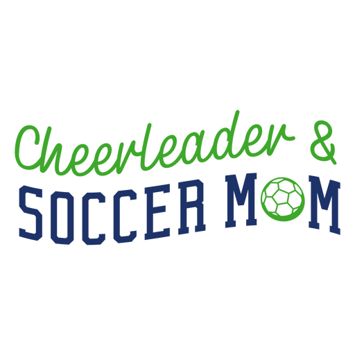 Cheerleader & Fußballmama Design PNG-Design