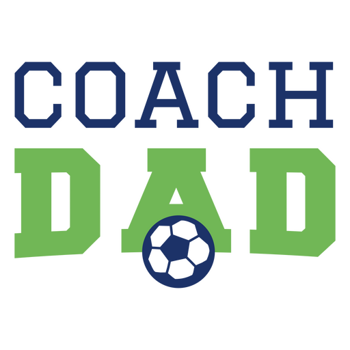 Diseño de papá entrenador Diseño PNG