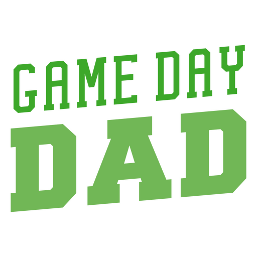 Game day dad design PNG Design