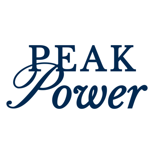 Peak power design PNG Design