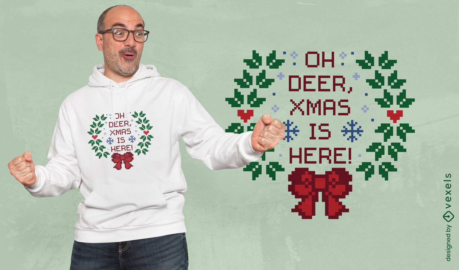 Design de camiseta de Natal Oh Deer