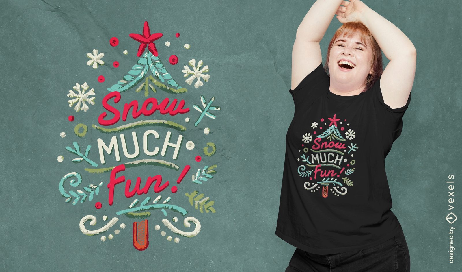 Snow much fun t-shirt design