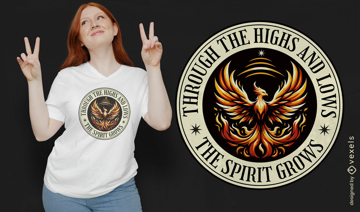 Phoenix spirit t-shirt design