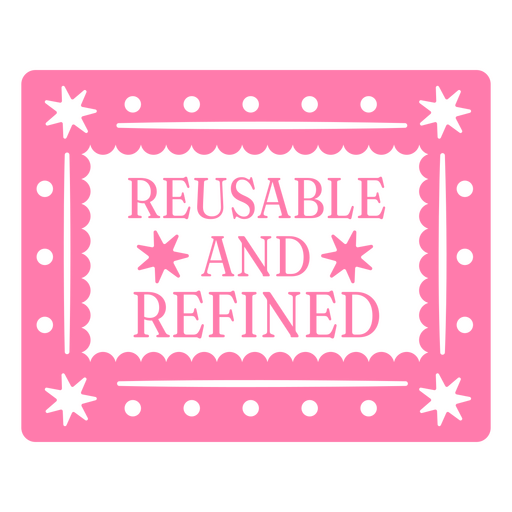 Reusable and refined pink design PNG Design