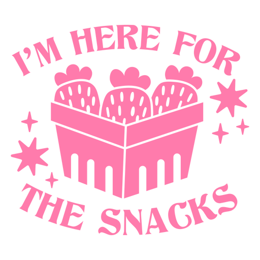 Verspieltes Grafikdesign zum Thema Snacks PNG-Design