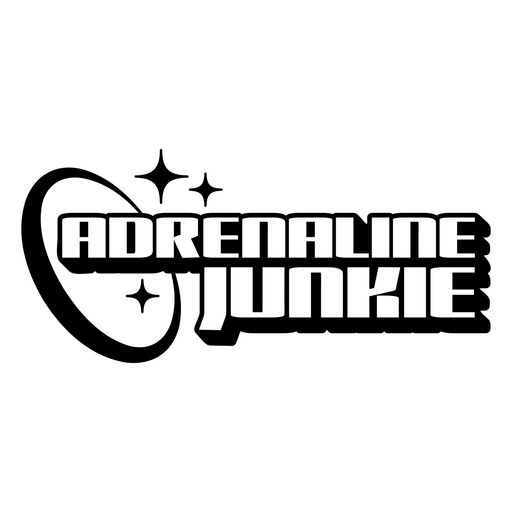 Dynamic adrenaline junkie graphic design PNG Design